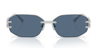 Versace VE2274-Silver With Blue Lenses