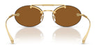 Versace VE2295-Gold With Brown Lenses