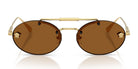 Versace VE2295-Gold With Brown Lenses