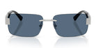 Versace VE2298-Silver With Blue Lenses