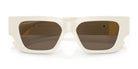 Versace VE4497-White With Brown Lenses