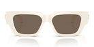 Versace VE4497-White With Brown Lenses