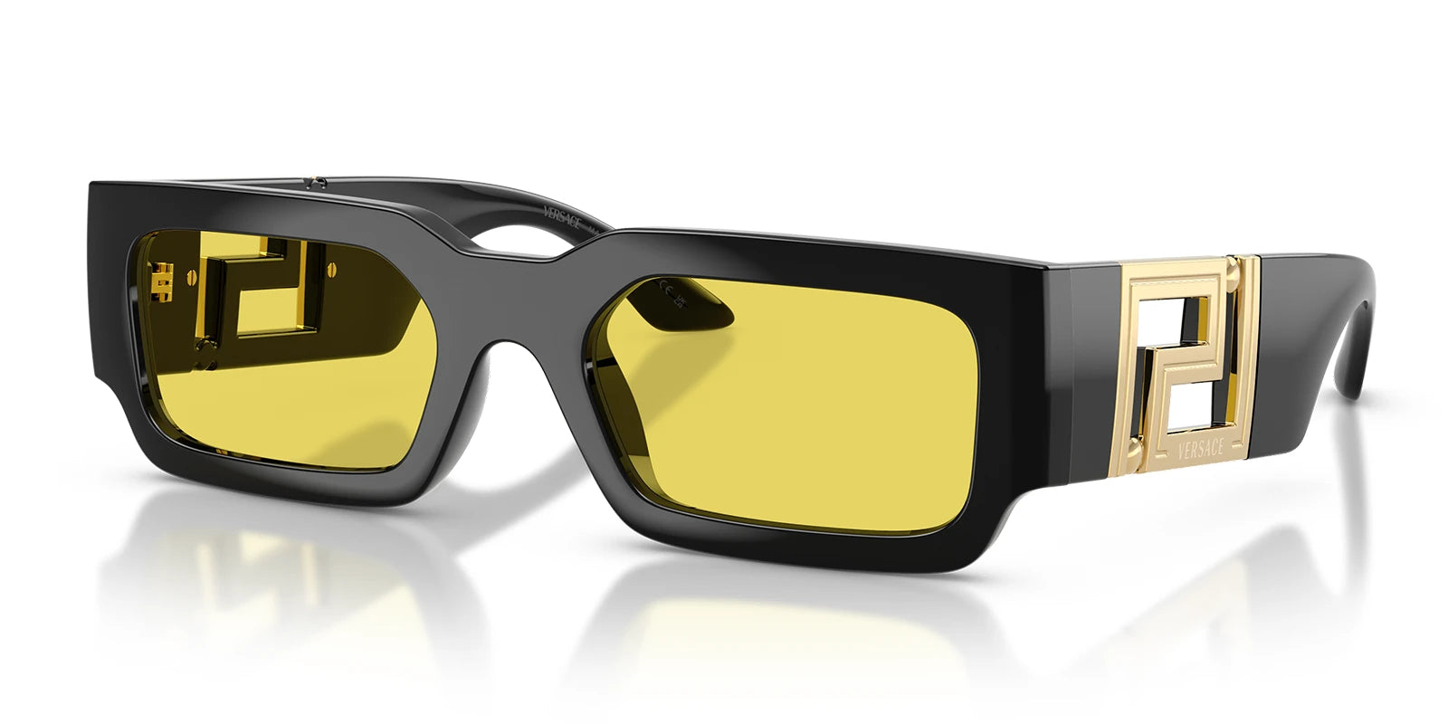 Versace VE4506-Black With Yellow Lenses
