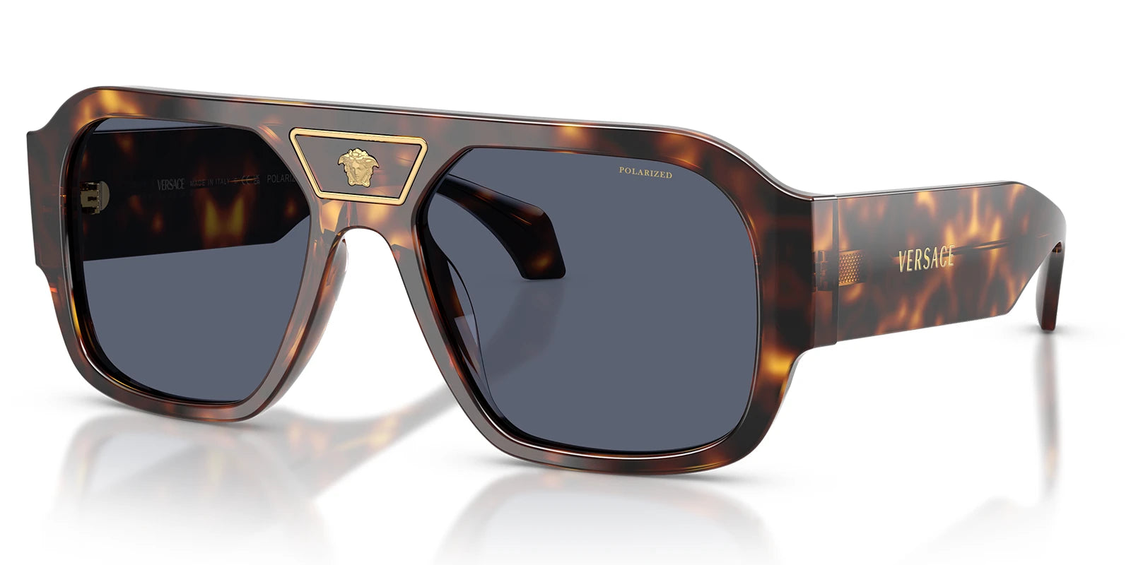 Versace VE4508-Tortoise / Dark Blue Polarized