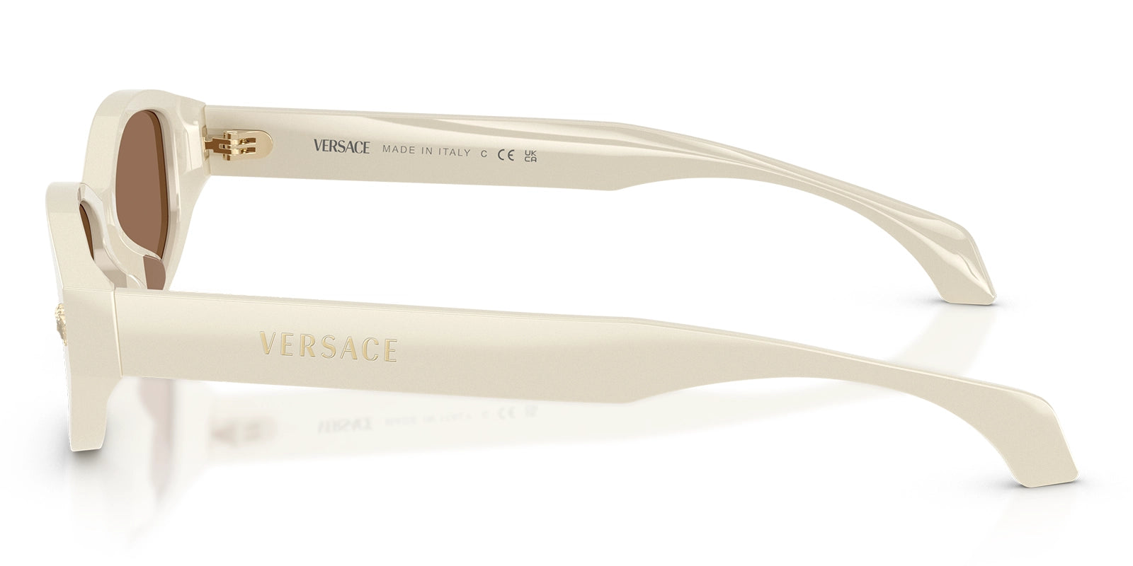 Versace VE4512-White With Brown Lenses