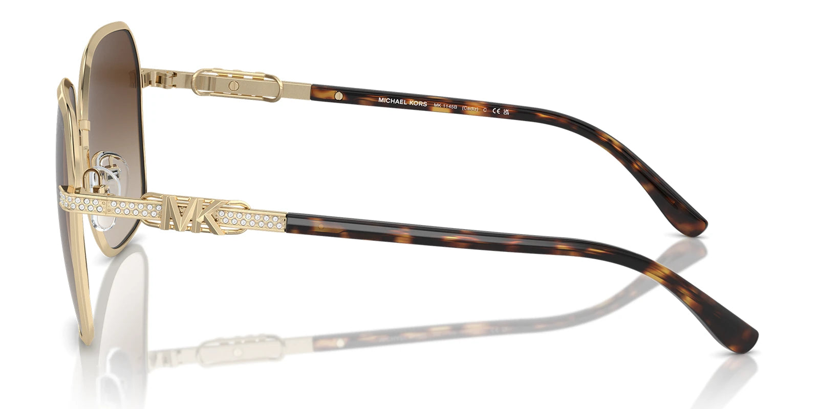 Michael Kors MK1145-Gold With Brown Lenses