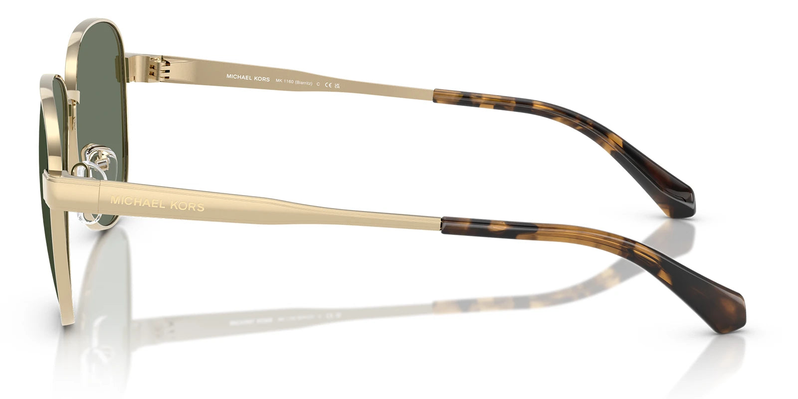 Michael Kors MK1160-Gold With Green Lenses