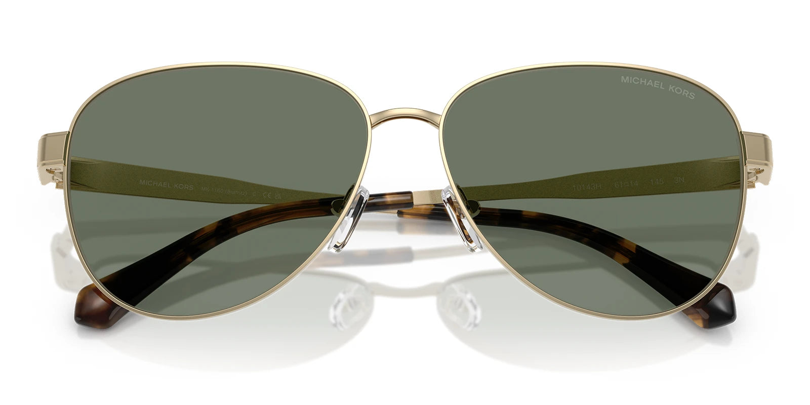 Michael Kors MK1160-Gold With Green Lenses